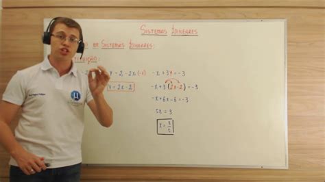 Aula 03 Resolução de sistema 2x2 substituição YouTube