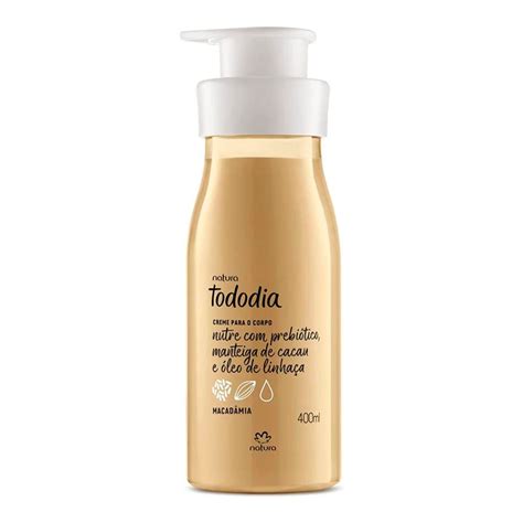 Natura Tododia Creme Para O Corpo Macadâmia 400ml Sol Peeling