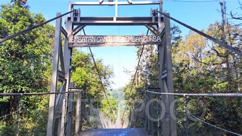 Jembatan Gantung Terpanjang Se Asia Tenggara Ada Di Situgunung Berani