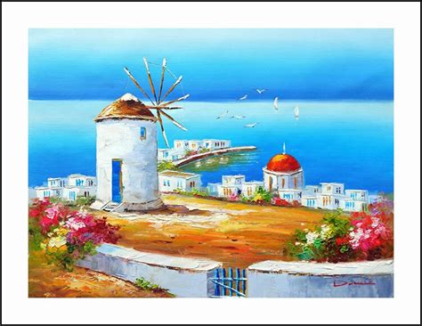 Seaside Molinos De Viento Diamante Bordado 5d Pintura Cruz Puntada