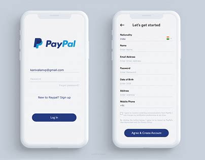 Paypal Redesign Concept Mobile App Design Inspiration App Interface