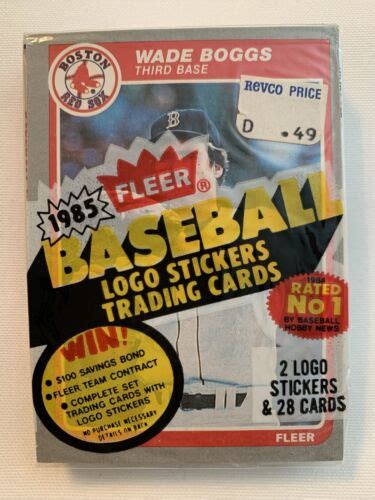 New Fleer Baseball Cello Pack Hof Top Card Wade Boggs Ebay