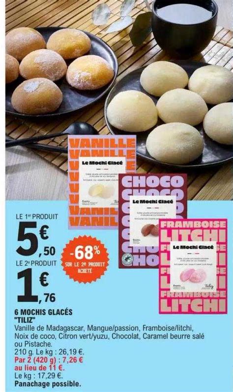 Promo Mochis Glac S Tiliz Chez E Leclerc Icatalogue Fr