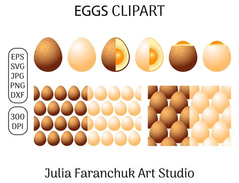 Eggs Clipart Graphic By Julia Faranchuk Art Studio Creative Fabrica