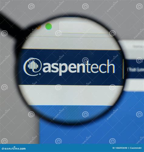 Milan, Italy - August 10, 2017: Aspen Technology Logo on the Web ...