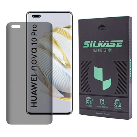 Folie Sticla UV Privacy SILKASE Pentru Huawei Nova 10 Pro Full Glue