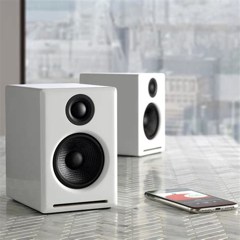 Audioengine A2 Wireless Powered Speakers Wbluetooth White