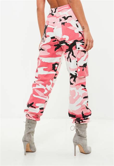 Hot Pink Cargo Pants Decoded Cargo Pants Grey Camo Neon Pink Trapstar London Get It As