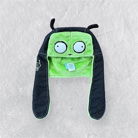 Invader Zim Gir Vintage Hot Topic Fuzzy Pilot Hat Depop Girly