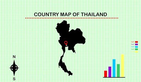 Premium Vector Vector Map Of Thailand With Grid Background