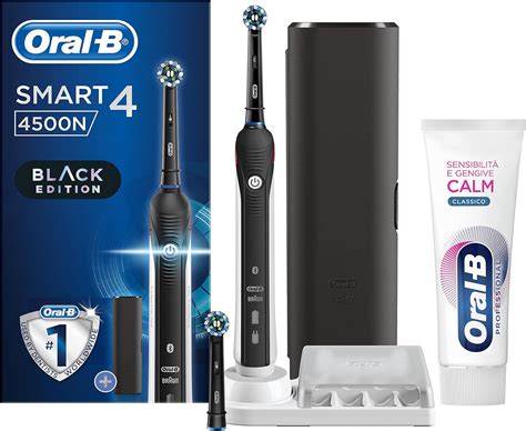 Oral B Spazzolino Elettrico Ricaricabile Smart 4 4500 Crossaction Nero