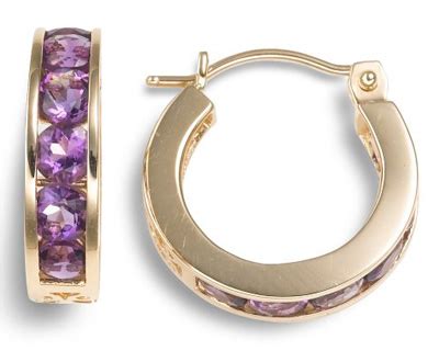 ø Gold Amethyst Earrings | Shop Online for Gold Amethyst Jewelry ø