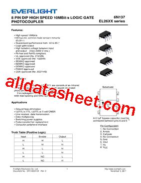 El Datasheet Pdf Everlight Electronics Co Ltd