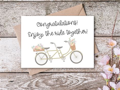 Wedding Congratulations Printable Cards Wedding Congratulations Printable Card Digital Download