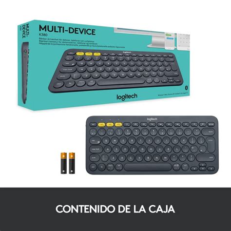 Logitech K380 Teclado Bluetooth Multi Device Negro PcComponentes