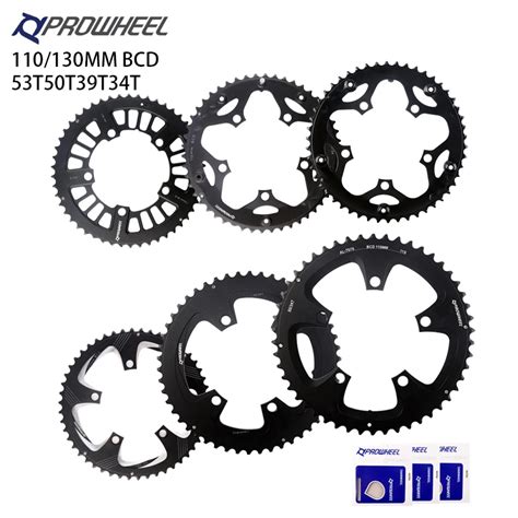 PROWHEEL Road Bicycle Sprockets 110BCD 130BCD Crankset Chainwheel 34 39