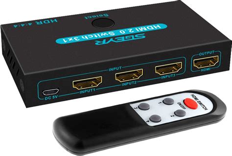 Amazon TEC 4K HDMI Switch 3x1 HDMI Switcher 3 In 1 Out HDMI Switch