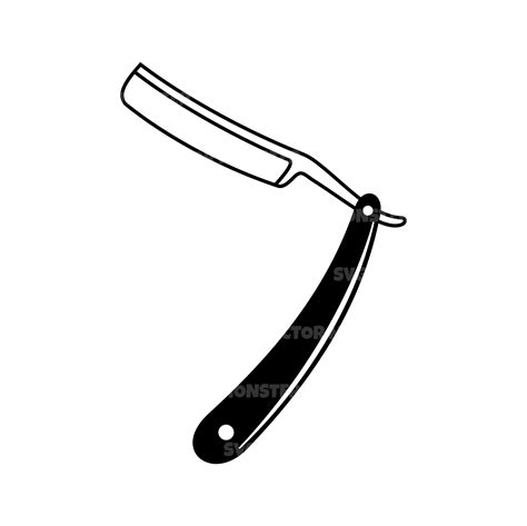 Barber Straight Razor Vector