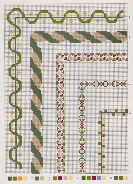 Labores De Beli Cenefas Para Enmarcar Cross Stitch Border Pattern