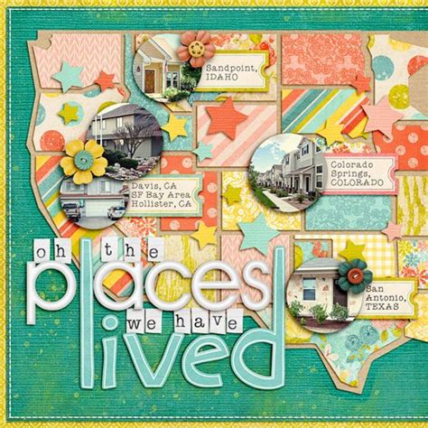 Awesome Scrapbook Pages With Maps Scrapbook Inspiration