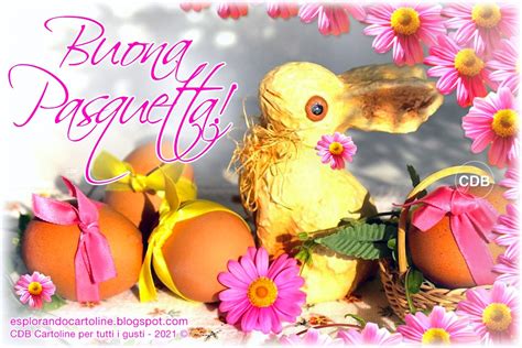 Cartoline Per Tutti I Gusti Cartolina 🌷🌸🌷🌸 Auguri Di Buona Pasquetta Con Immagine Di