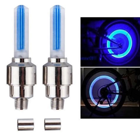 Bike Bicycle Tire Valve Lamp LED Lamp Flash Tyre Wheel Valve Cap Light