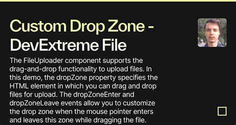 Custom Drop Zone Devextreme File Uploader Forked Codesandbox