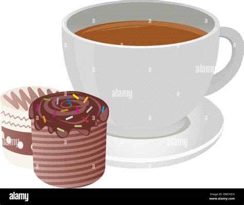 Tea Cup Illustration Stock Vector Images Alamy