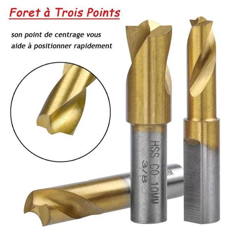 Lot de 3 Forets à Souder par Point Fra à Dépointer HSS CO Outil de