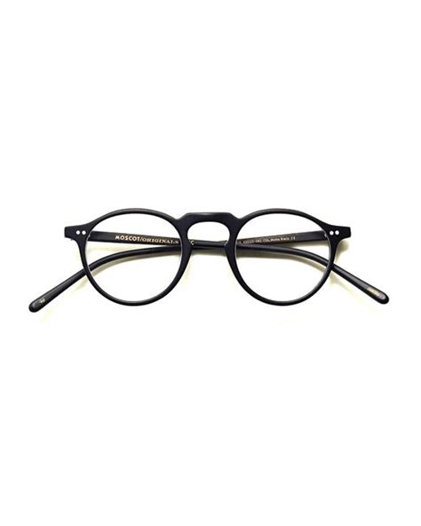 Moscot Tuchus Round Frame Glasses In Black Lyst