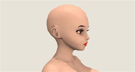 Animated Pin Up Girl Nude Version 3D Model 179 Blend Free3D