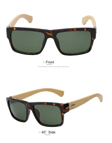 Square Polarized Wood Sunglasses Loot Lane