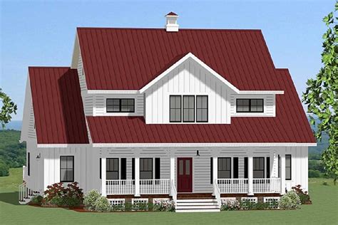 Spacious Farmhouse with Loft - 46302LA | Architectural Designs - House ...