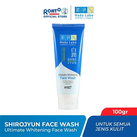 Jual Hada Labo Shirojyun Ultimate Whitening Face Wash Gr Removes