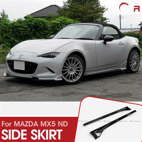 For Mazda Mx Nd Rc Miata Roadster Side Skirt Exterior Esq Style Carbon