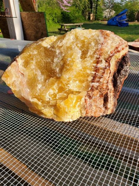 Orange Calcite Banded Calcite 17lbs Crystal Decor Etsy