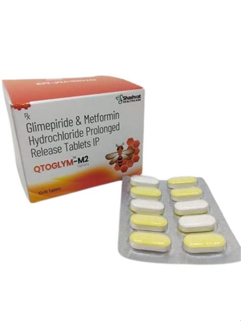 Glimepiride 2 Mg Metformin Hydrochloride 500 Mg Prolonged Release