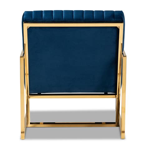 Baxton Studio Janelle Luxe And Glam Royal Blue Velvet Fabric Upholster