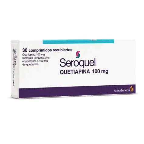 Seroquel Quetiapina 100 Mg 30 Comprimidos Recubiertos Surfarma