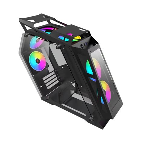 Gabinete Preto Robozão Gamer Gs Standard Atx Vidro Sem Fan Shopee Brasil