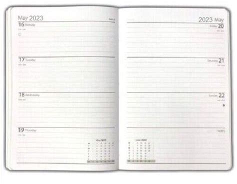 2024 A4 A5 A6 Day To Page Week To View Diary Full Year Planner Desk Hardback Ebay