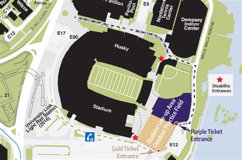 University Of Washington Husky Stadium Seating Chart A Visual