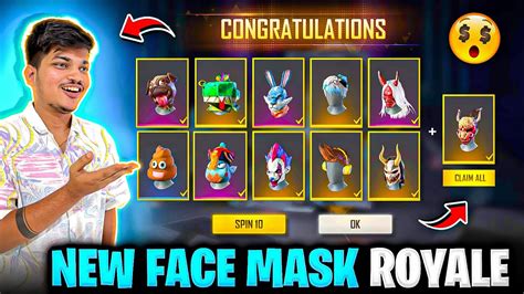 Free Fire New Face Mask Royale All Rare Faces Are Back In 25 Diamonds