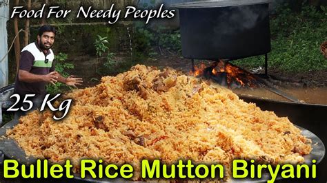 25 Kg Bullet Rice Mutton Biryani In Firewood Cooking Explained