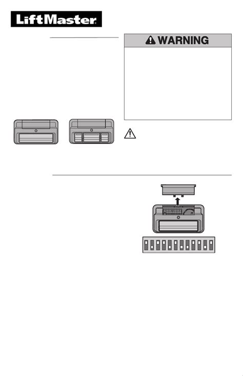 User Manual LiftMaster 811LMX English 12 Pages