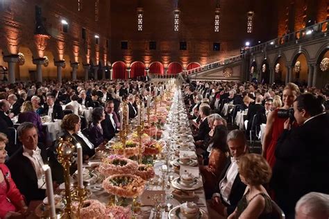 Nobel Prize winners' banquet sees glamorous crowd gather for lavish ...