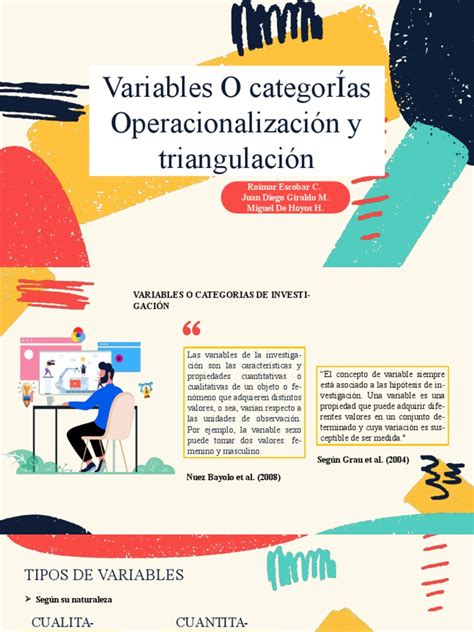 Exposición De Variables Y Categorias Pdf Nivel De Medida Science