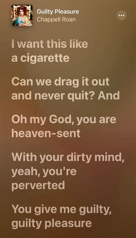 Guilty Pleasure In 2024 Meaningful Lyrics Lyrics Aesthetic Favorite