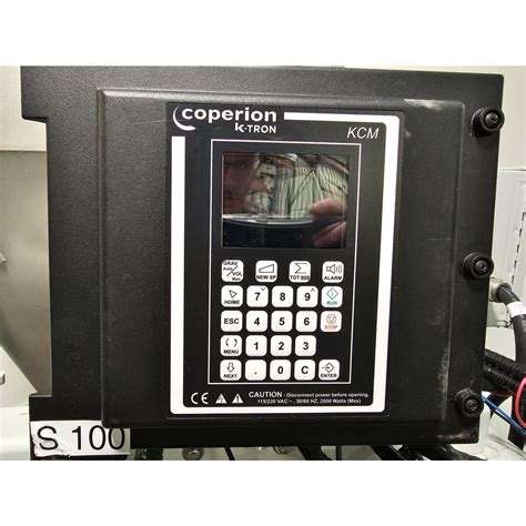 Used Coperion K Tron Gravimetric Single Screw Feeder K2 Ml S100 W