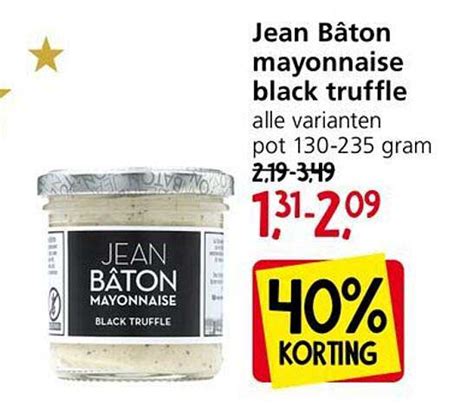 Jean B Ton Mayonnaise Black Truffle Aanbieding Bij Jan Linders